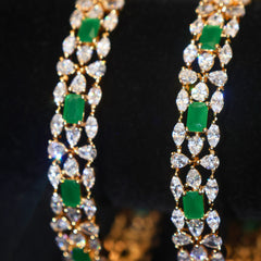 Emerald Sparkle Bangles