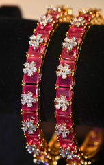 Ruby Blossom Bangles