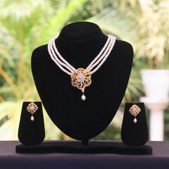 Royal Bloom Pearl Pendant Set