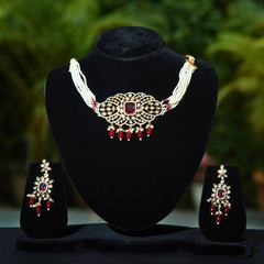 Ethnic Pearl & Kundan Choker Set