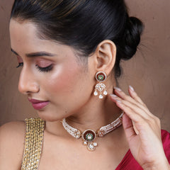 Pearl & Kundan Choker Set