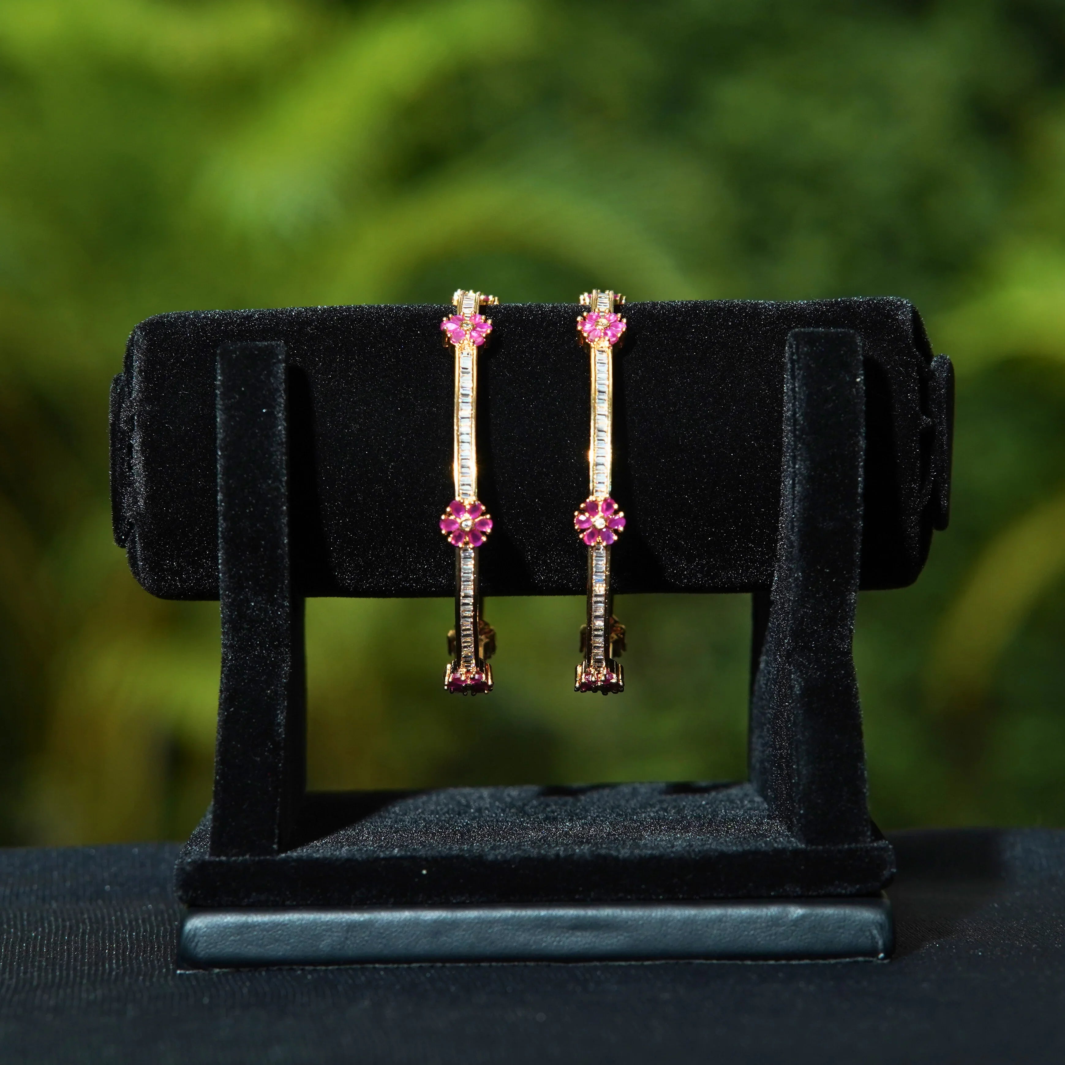 Floral Pink Bangles