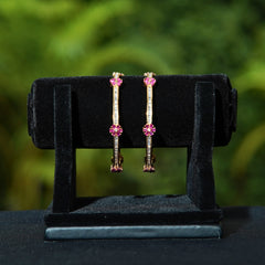 Floral Pink Bangles