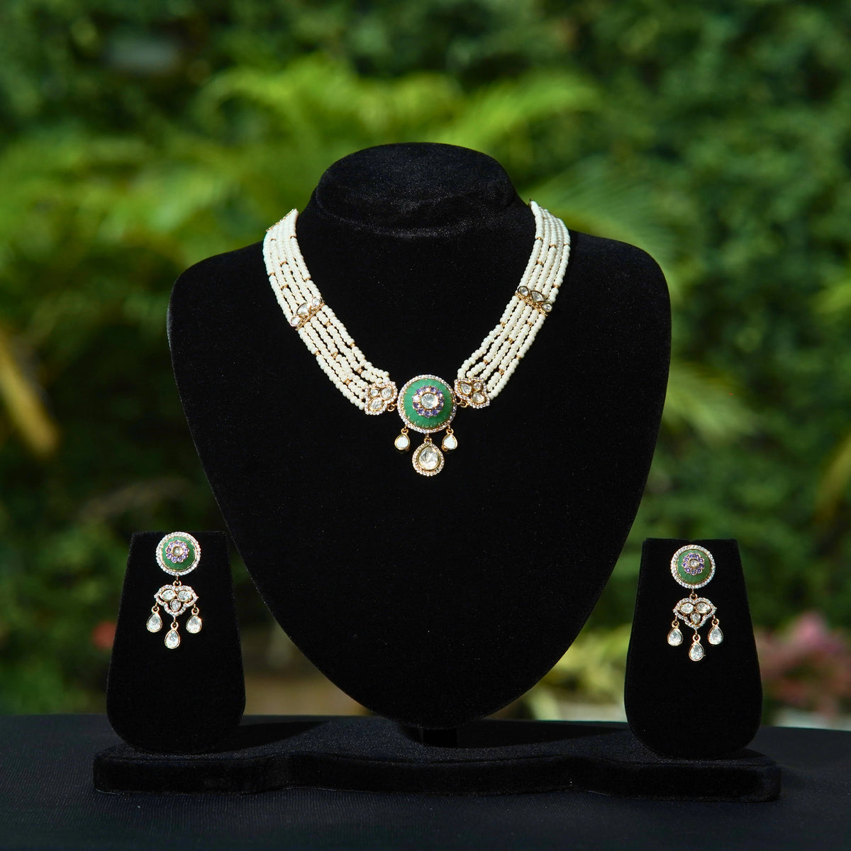 Pearl & Kundan Choker Set