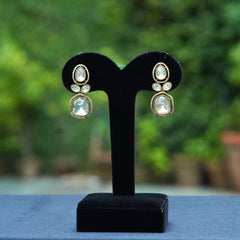 Moissanite Kundan Earrings