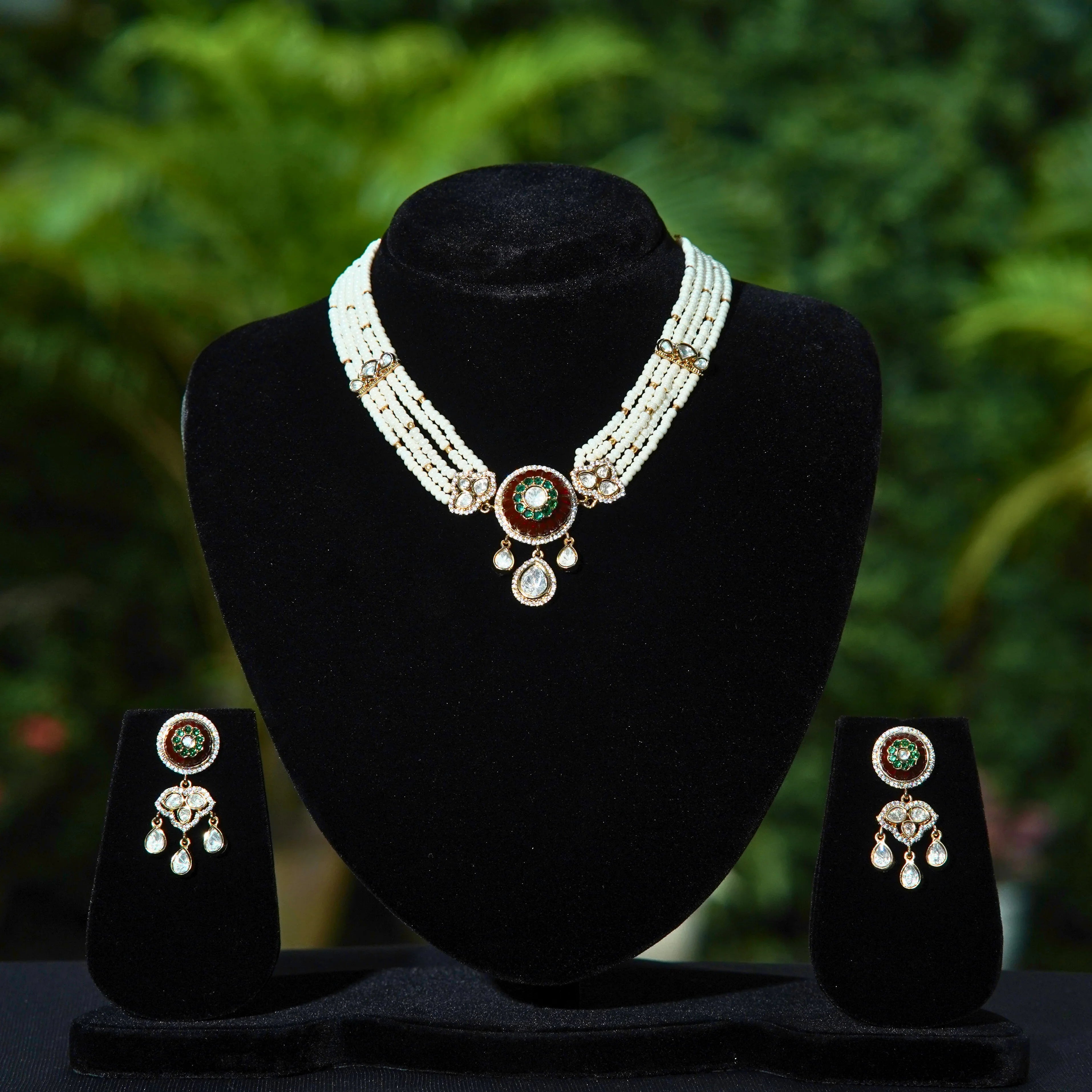 Pearl & Kundan Choker Set
