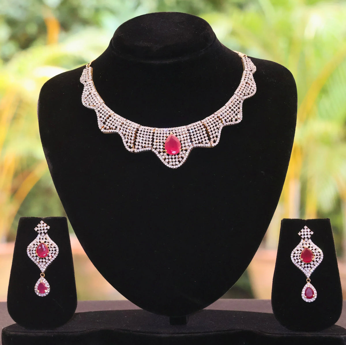 Regal Ruby Cascade Set