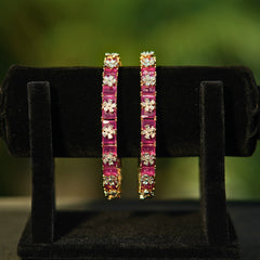 Ruby Blossom Bangles