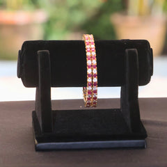 Ruby & Zircon Running Bangles