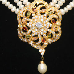 Royal Bloom Pearl Pendant Set