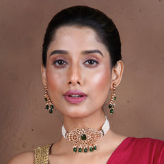 Ethnic Pearl & Kundan Choker Set
