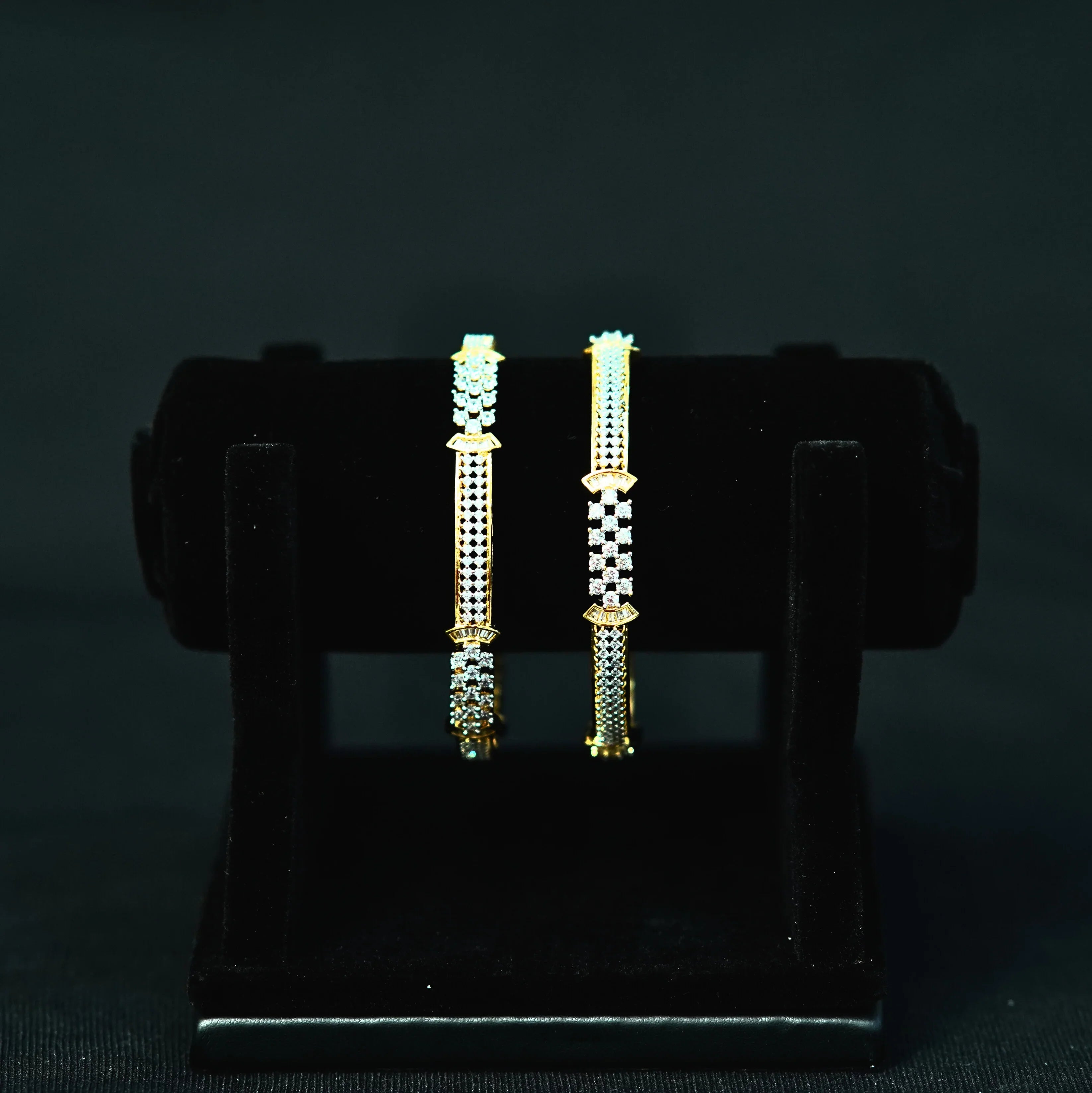 Radiant Zircon Bangles