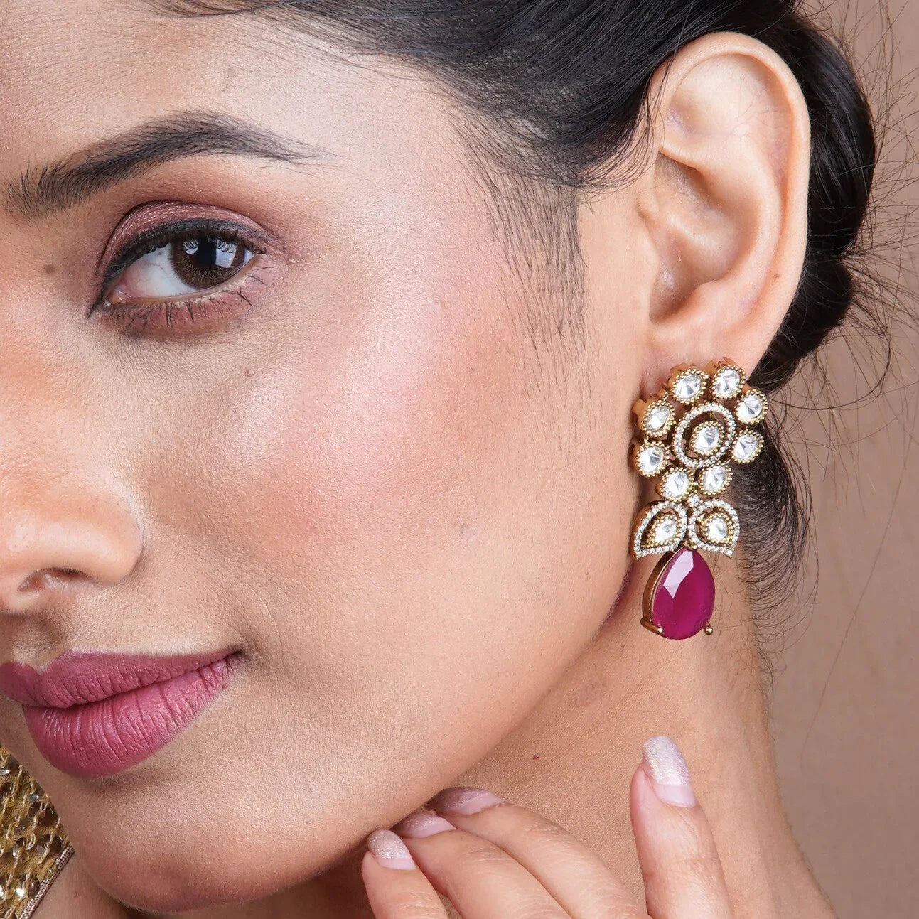 Floral Teardrop Earrings