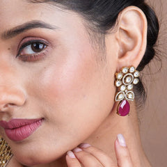 Floral Teardrop Earrings