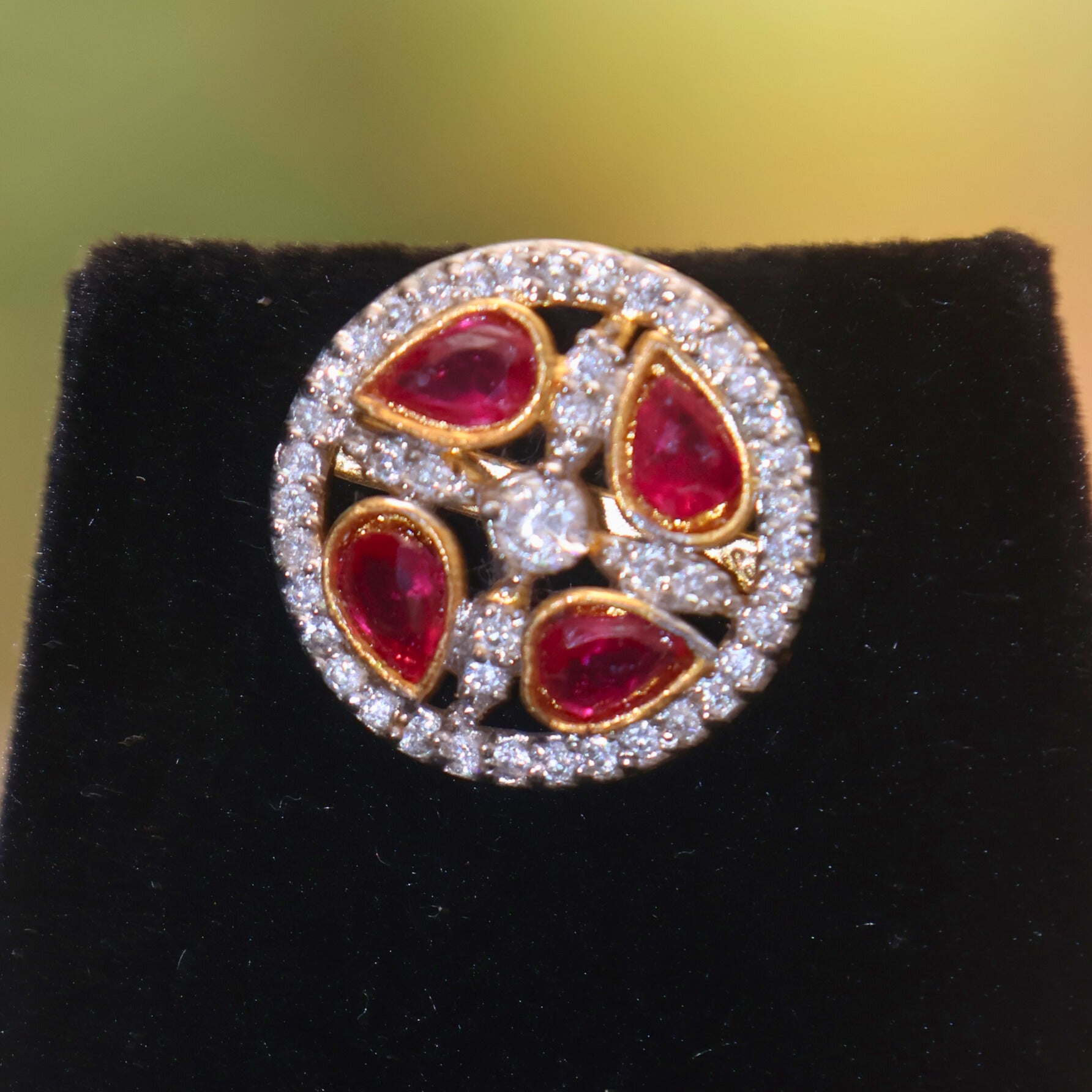 Scarlet Aura Double-Strand Pendant Set