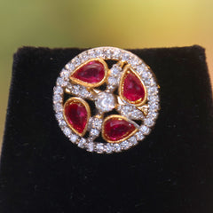 Scarlet Aura Double-Strand Pendant Set